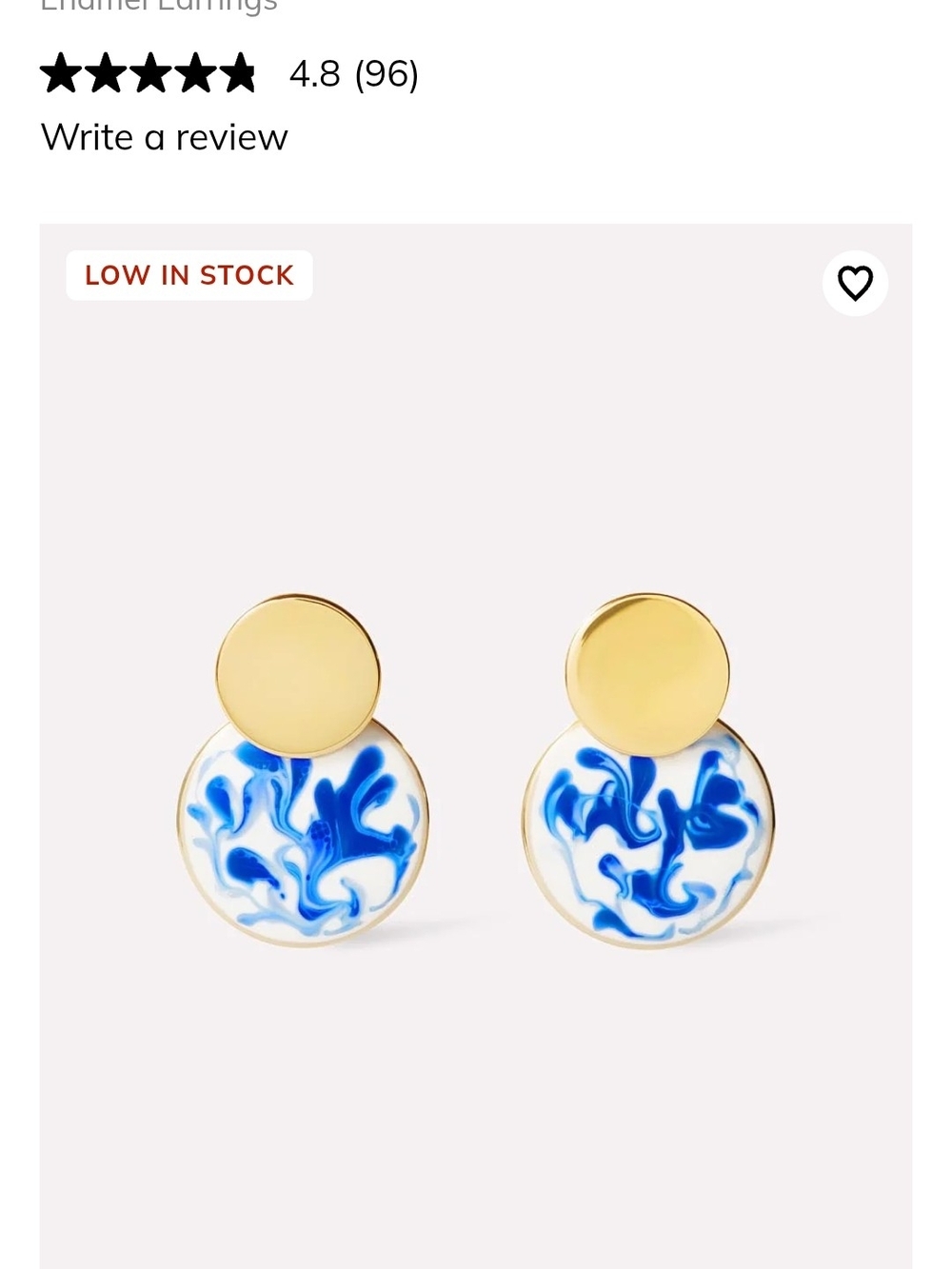 Ana Luisa Mini Kinoko Marble Earrings